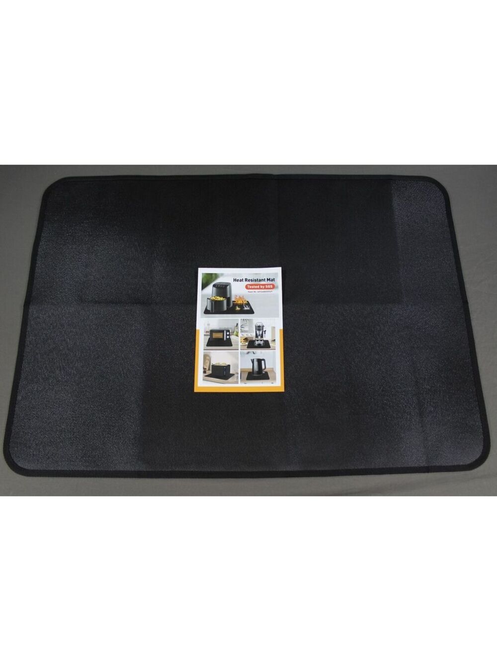 Large Black Heat Resistant Mat 1022°F Fireproof Pad